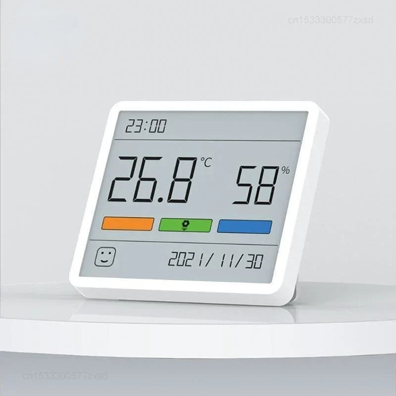 Indoor Thermometer Digital LCD Temperature Humidity Meter Hygrometer Clock Household Climate Monitor Fall 2025 Accurate