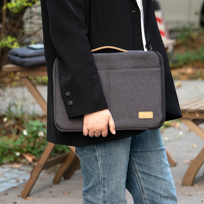 Laptop Shockproof Sleeve Bag- Dark Grey Case for Travel & Business Accessories