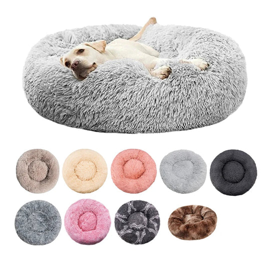 Bed Pet Round Plush Bed Winter Warm 2026 Washable Cozy Comfort For Pets