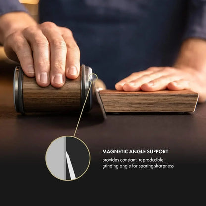 15° & 20° Angle Roller Kitchen Device 2026 – Rolling Diamond Knife Sharpener Kit with Magnetic Holder