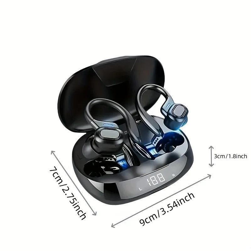 AI Translation Earphones Cordless Ear Hook Bluetooth