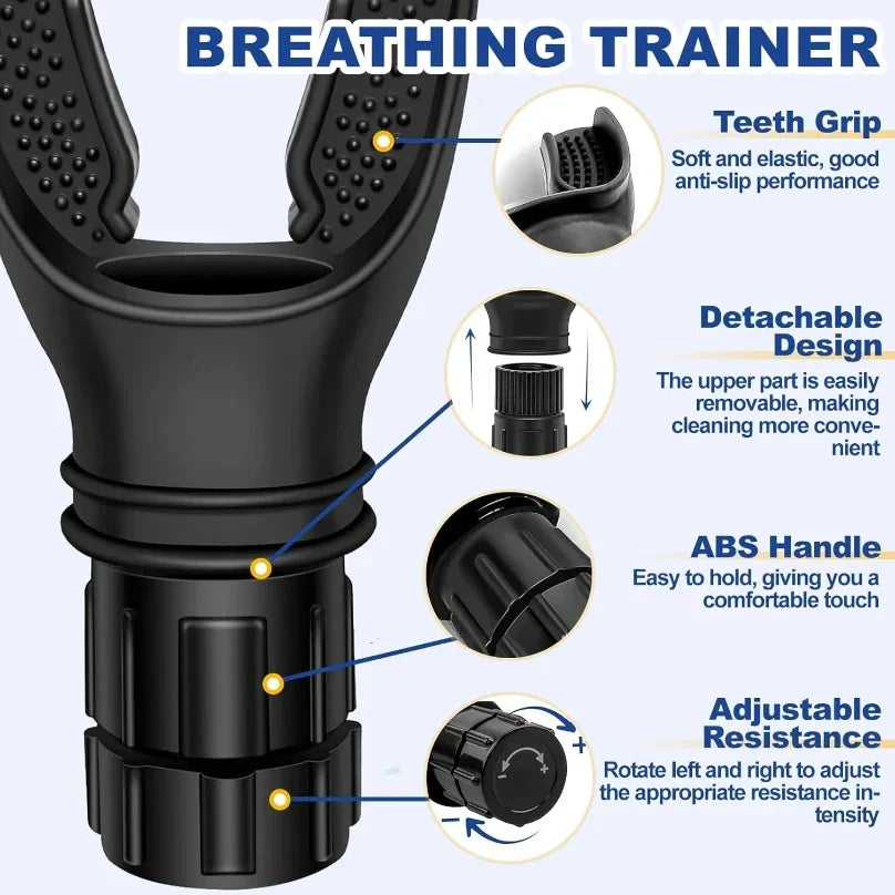 Breathing Trainer Lung Exerciser Flexible Resistance