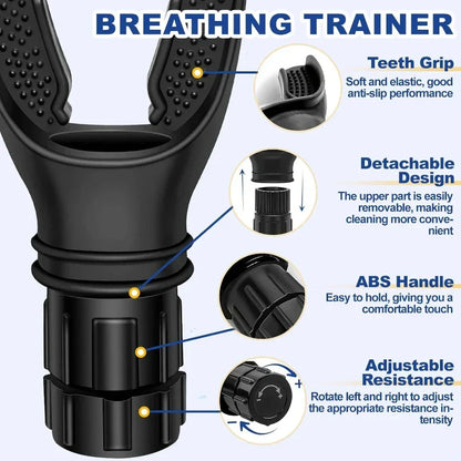 Breathing Trainer Lung Exerciser Flexible Resistance