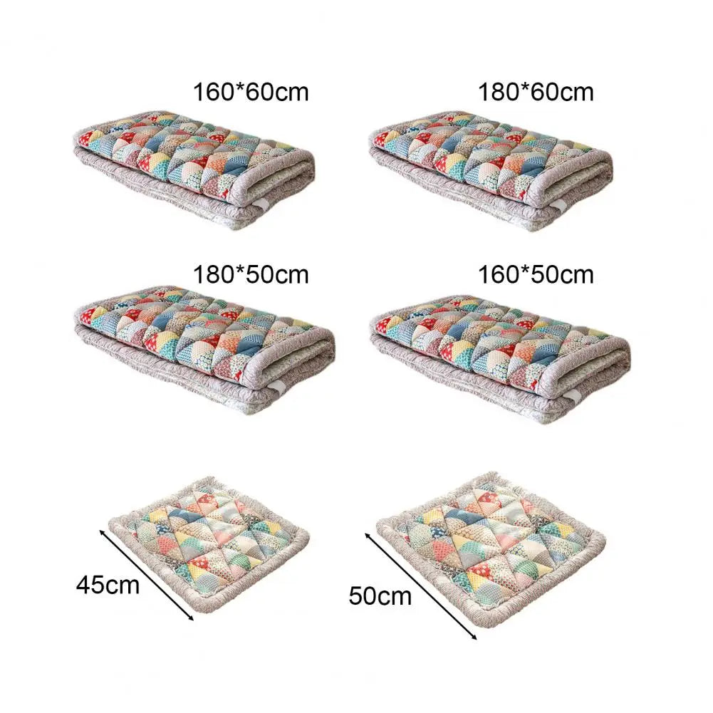 Cotton Sofa Cover Bohemian Plush Anti-Slip Thickened Floral Cushion Protection
