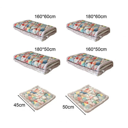 Cotton Sofa Cover Bohemian Plush Anti-Slip Thickened Floral Cushion Protection