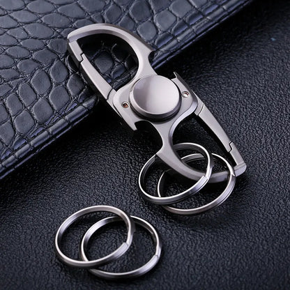 Fidget2025 Edition Spinner Keychain Stainless Steel EDC Gift