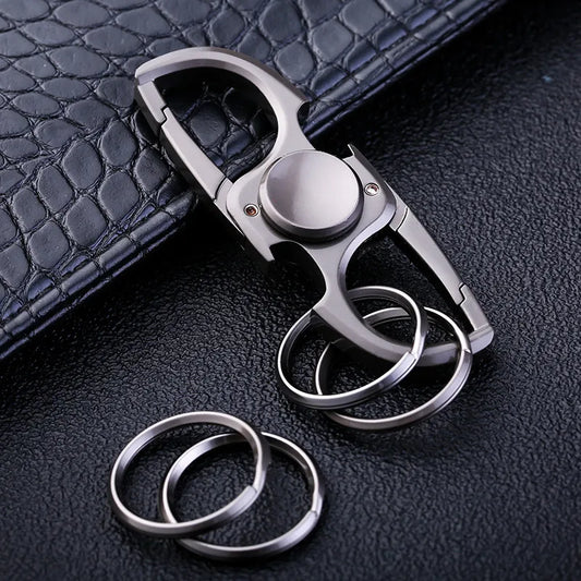 Fidget2025 Edition Spinner Keychain Stainless Steel EDC Gift