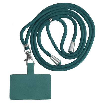 Flexible Detachable Phone Lanyard with Card Holder & Carabiner - 13 Colors, Nylon Strap Accessory