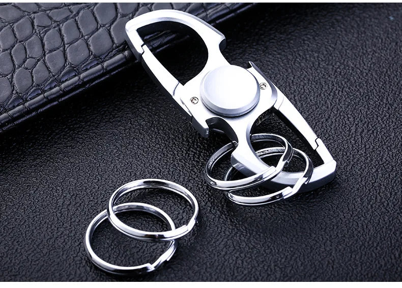 Fidget2025 Edition Spinner Keychain Stainless Steel EDC Gift