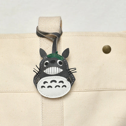 Bag Leather Charm No Face Keychain Black Cozy Cute Gift