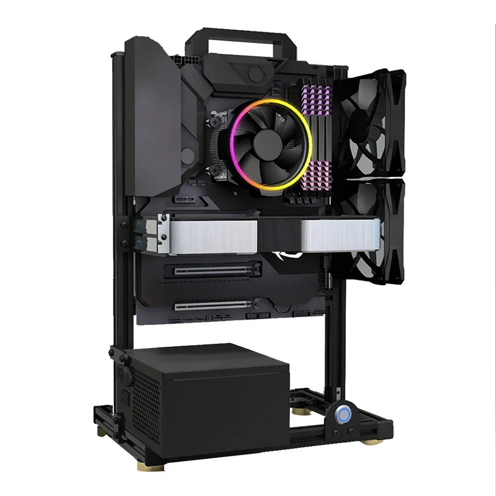 Frame Open Aluminum PC Case Rack EATX Water Cooling
