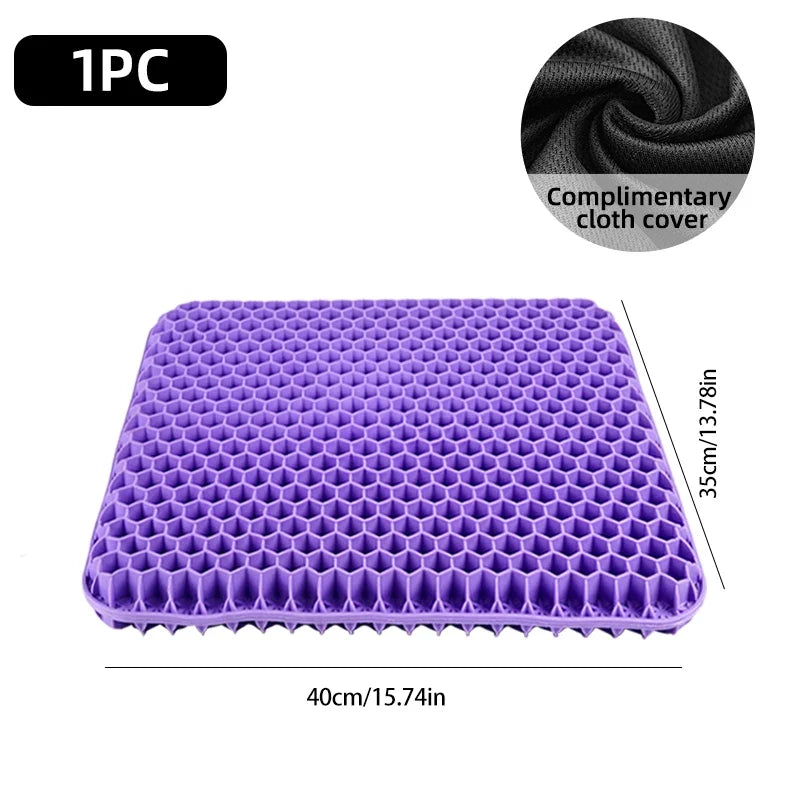 Seat Gel Cushion Breathable Honeycomb Design for Office Chair Car Seat Summer 2026 Back Tailbone Pain Relief