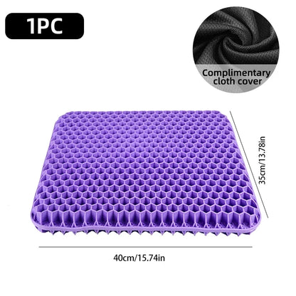 Seat Gel Cushion Breathable Honeycomb Design for Office Chair Car Seat Summer 2026 Back Tailbone Pain Relief