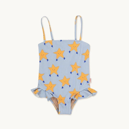 Light unisex one-piece swimsuit - casual cut, nylon, beach & pool wear for kids