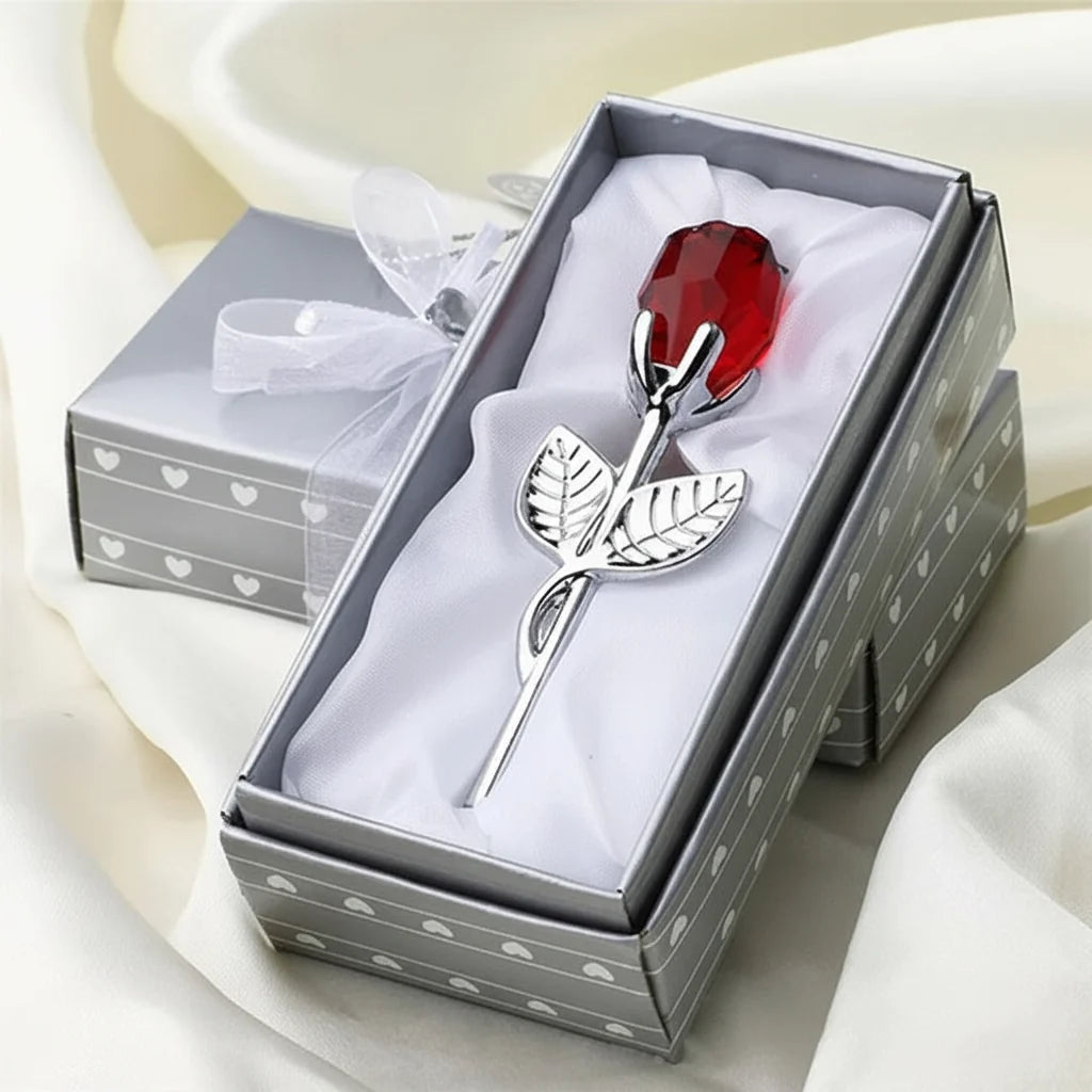 Figurine Rose Gift For Valentine's Day 2026 Elegant Keepsake Wedding Decor