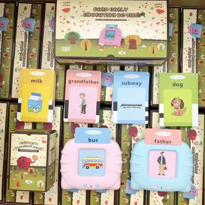 Interactive Educational Toy Flash Card Learning Machine for 2-6 Year Olds, Screen-Free Learning with Audio Function-5
