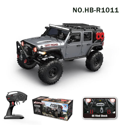 Car RC 4WD Off-Road Rock Crawler LED Lights 2.4G Proportional Control USB Charging Fall 2025 Gift Idea