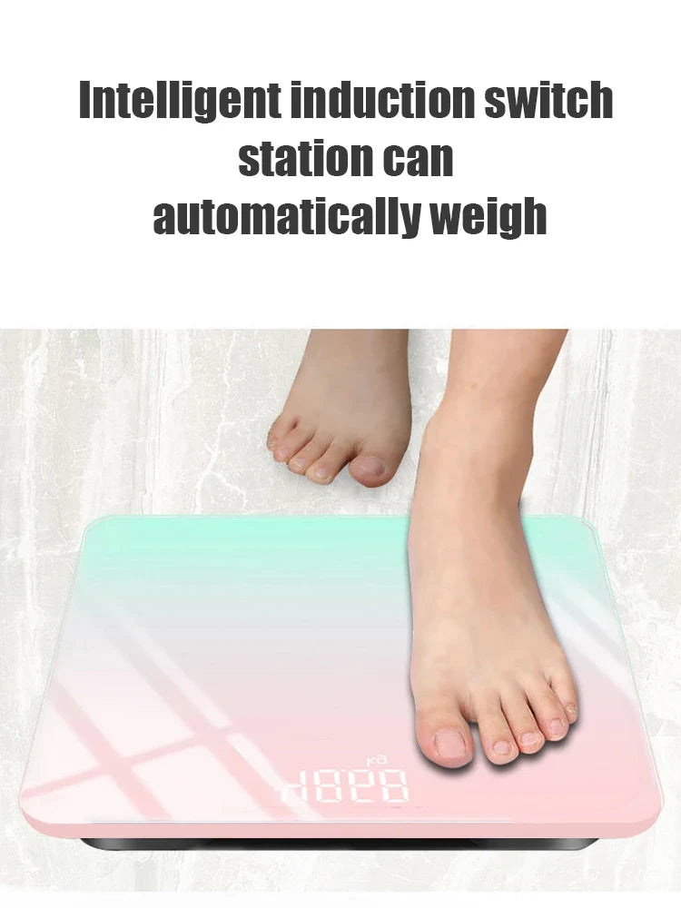 Gradient Smart Glass Body Scale With LCD Digital Display