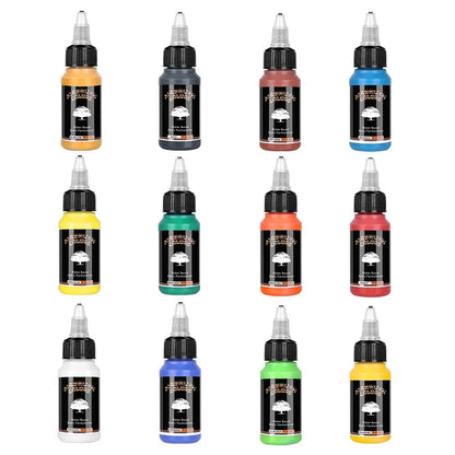Acrylic Paint Kit 12 Colors 30ml Water Based Airbrush Ready for Models Shoes Wood Fabric Leather TikTok Viral 2026 Gift