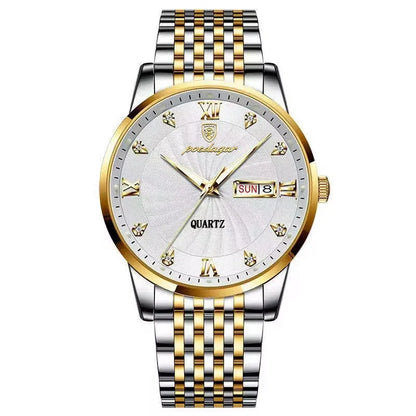 Wristwatch Quartz Stainless Steel Luminous Date Week