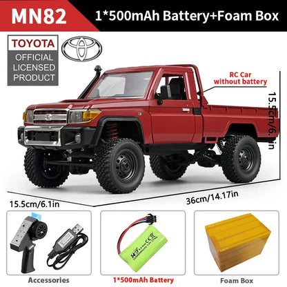 Control Remote Car 1/12 Scale 4WD Off Road RC Pickup Truck Toy For Kids Christmas Gift