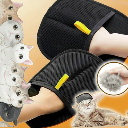 Removes Hair from Furniture and Coat, Cats and Dogs – Double-Sided Pet Grooming Glove