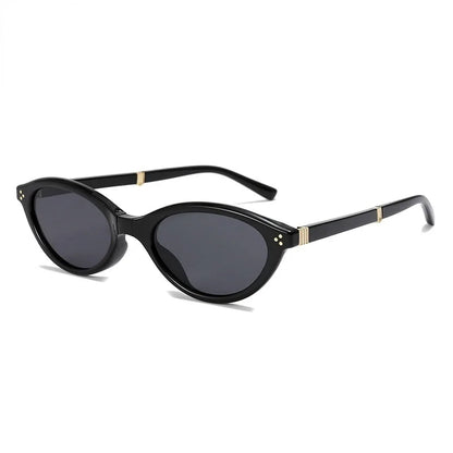 Sunglasses Foldable Cat Eye Vintage Narrow Frame UV400 Protection Travel-Friendly Pocket Shades Fall 2026 Trend Gift