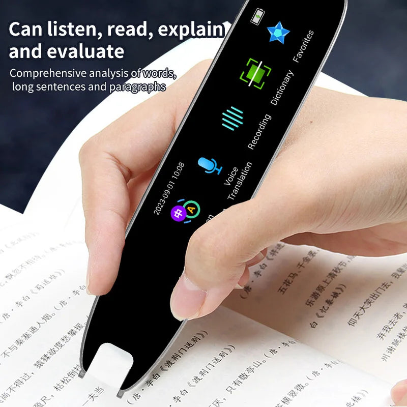 Smart Multifunctional Voice Translator Pen A26 - Real-Time Language Dictionary for Travel