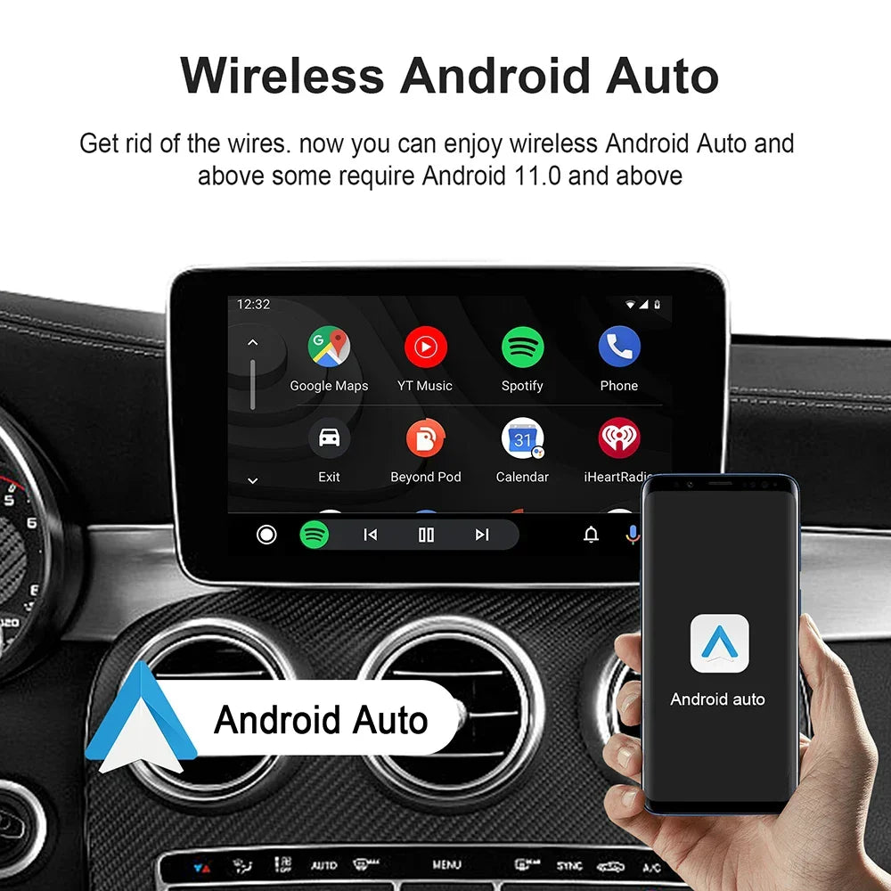 CarPlay AI Box Cordless CarPlay Android Auto Smart TV Box Fall 2025 Netflix YouTube In Car