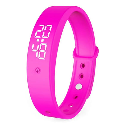 Smart Bracelet Silicone Band Fitness Tracker Water-Resistant Body Temperature Monitor Vibration Alarm Spring 2026 Trend