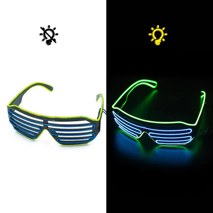 Glasses Glowing LED Luminous Neon Sunglasses for Christmas Party Prop