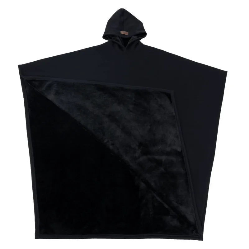 Robe Cloak Hoodie Men Casual Loose Solid Color Sweatshirt with Hat