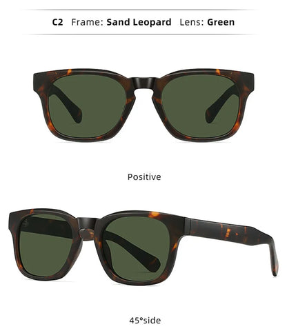 UV400 gradient lenses, vintage style, travel and beach – Retro square unisex sunglasses