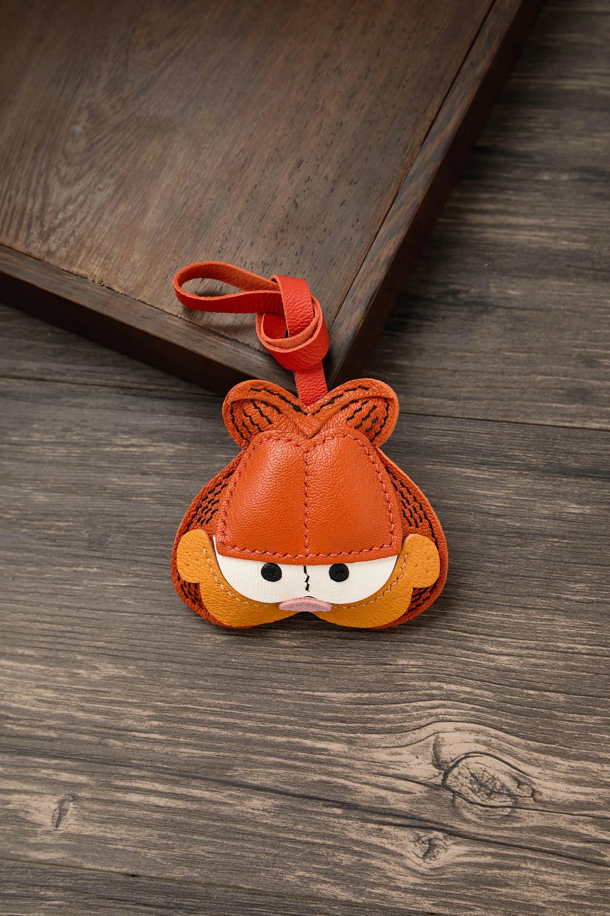 Bag Leather Charm No Face Keychain Black Cozy Cute Gift