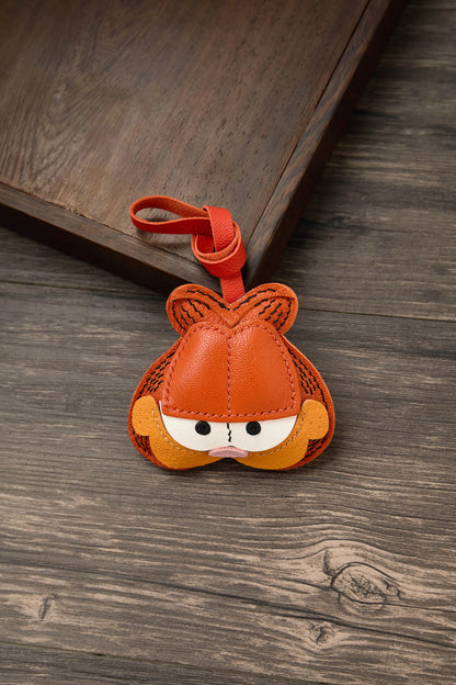 Bag Leather Charm No Face Keychain Black Cozy Cute Gift