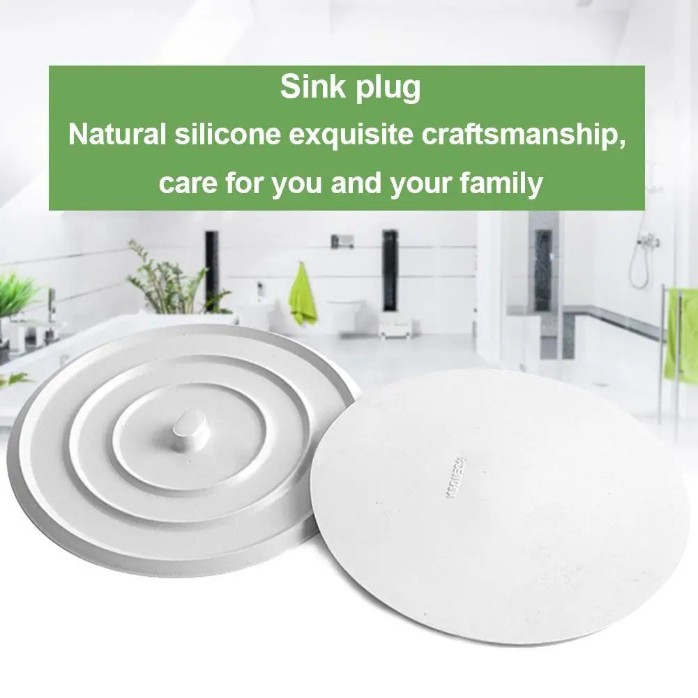 Silicone2026 Edition Bathtub Stopper 11cm Leakage-Proof Drain Cover Round Flat Plug Bathroom Accessory Fall