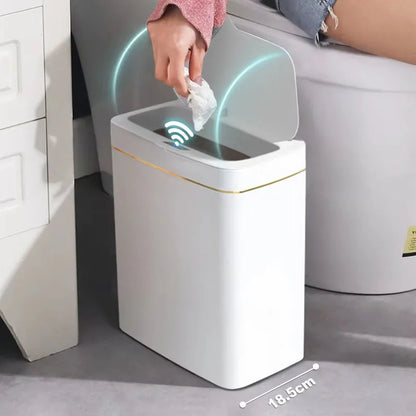 Touchless Smart Sensor Trash Can 15L Water-Resistant Automatic