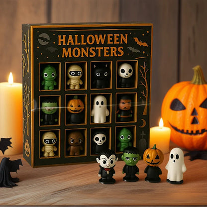 Halloween2025 Edition Advent Calendar 12 Spooky Mini Dolls