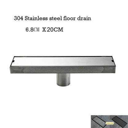 Floor Drain Invisible Square Shower Drain Anti Odor Stainless Steel Simple Clean 2026 Household Renovation Trend