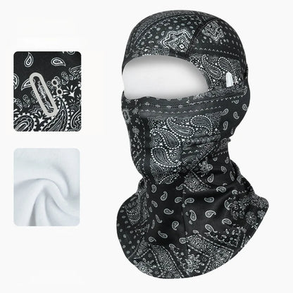 Graffiti Balaclava Print Face Mask Thermal Headwear for Winter Essentials 2026 Outdoor Cycling Warm