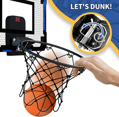 Basketball Hoop For Kids Wall Mounted Mini Backboard Kit Indoor Outdoor Play Back To School 2026 Gift