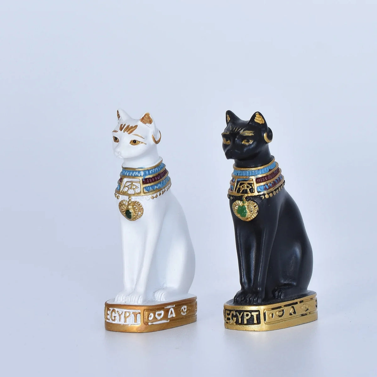 Cat Statue Mini Egyptian Cat Goddess Resin Decor For Household And Garden Retro Gift Idea