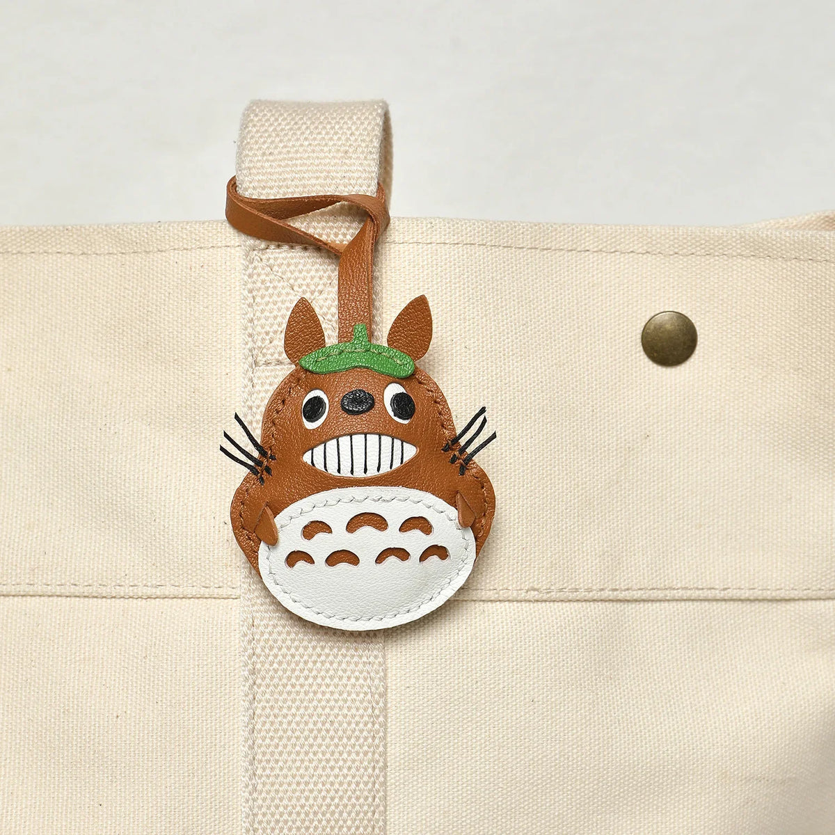 Bag Leather Charm No Face Keychain Black Cozy Cute Gift