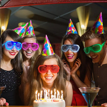 Shape Heart Glow LED Glasses -  Party Glasses for Kids and Adults, 5 Colors Neon Supplies