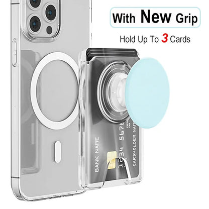Magnetic2026 Edition Wallet With Expanding Grip For Phones Universal Card Holder Case Anti Scratch And Dustproof Back To School