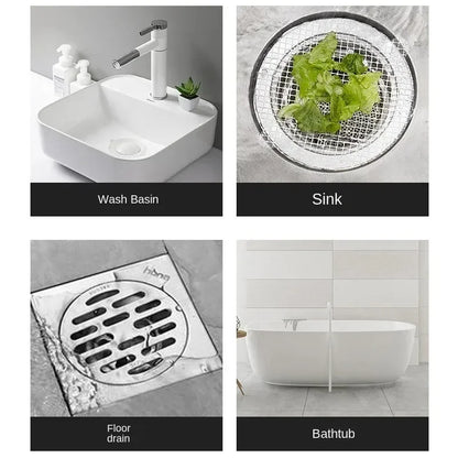 Floor2026 Edition Drain Filter Hair Catcher Screen Disposable Prevent Hair Clogs Drain Stopper Cover Bathroom Accessory Fall