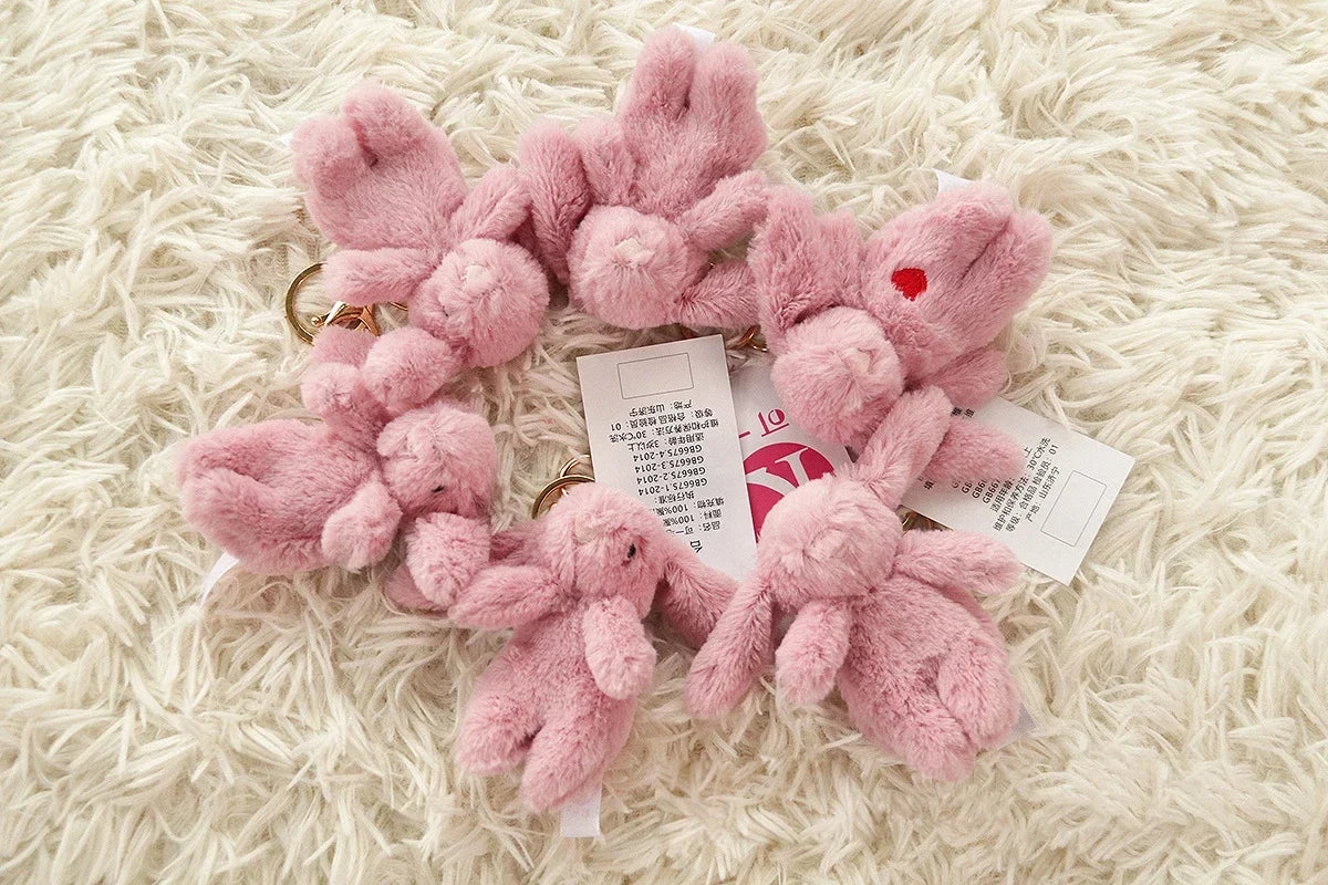 Rabbit Plush Keychain Cute Bunny Bag Charm Plush Gift