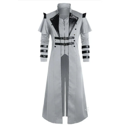 Gothic Steampunk Trench Coat Halloween Costume Jacket
