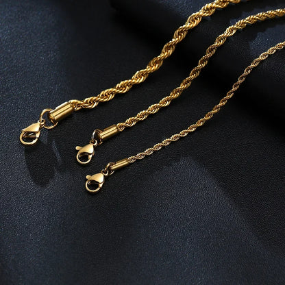 Steel Stainless Rope Chain Bracelet Twisted Singapore