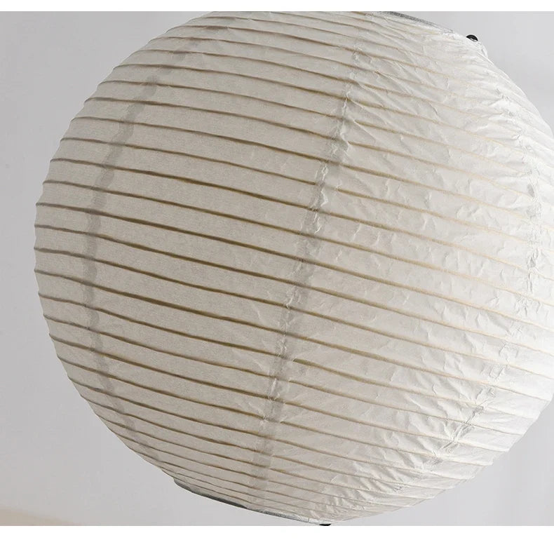 Pendant Japandi Lamp Wabi Sabi Rice Paper Round LED Dimmable